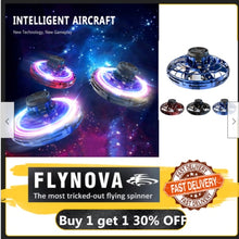 Load image into Gallery viewer, Flynova Athletic antistress hand mini flying toy Gyro rotator drone UFO led fidget finger spinner