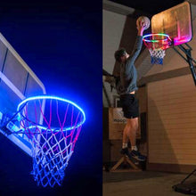 Load image into Gallery viewer, 1 PCS LED Basketball Hoop Light Basketball Rim Changing  Induction Lamp Shoot Hoops Solar Light Playing At Night LED Strip Lamp