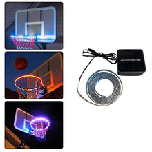 Load image into Gallery viewer, 1 PCS LED Basketball Hoop Light Basketball Rim Changing  Induction Lamp Shoot Hoops Solar Light Playing At Night LED Strip Lamp