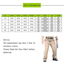 Load image into Gallery viewer, Men&#39;s Tactical Pants Casual Autumn Lightweight Water-Resistant Hiking Trousers Outdoor Ridge Cargo Sweatpants Long Homme Pants