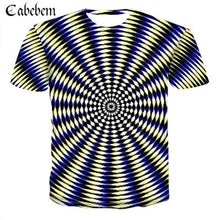 Load image into Gallery viewer, Men&#39;s Dizzy Eyes 3D T-Shirt Funny T-Shirt Anime Hypnosis