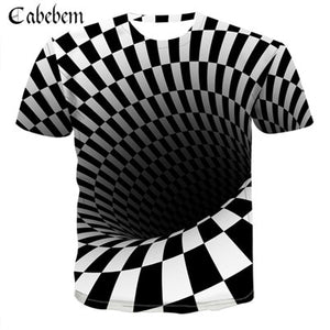 Men's Dizzy Eyes 3D T-Shirt Funny T-Shirt Anime Hypnosis