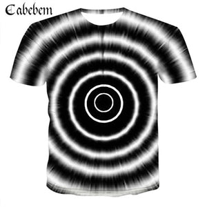 Men's Dizzy Eyes 3D T-Shirt Funny T-Shirt Anime Hypnosis