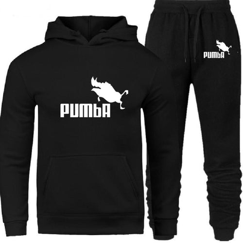 New Fashion Men Hoodies Suits Brand Tracksuit Men Sweatshirts+Sweatpants Hooded Fleece Pullover