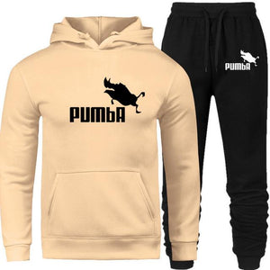 New Fashion Men Hoodies Suits Brand Tracksuit Men Sweatshirts+Sweatpants Hooded Fleece Pullover