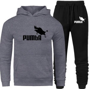 New Fashion Men Hoodies Suits Brand Tracksuit Men Sweatshirts+Sweatpants Hooded Fleece Pullover