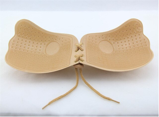 Women Silicone Bra Invisible Strapless Brassiere Push Up Sticking Bra Backless Wire Free