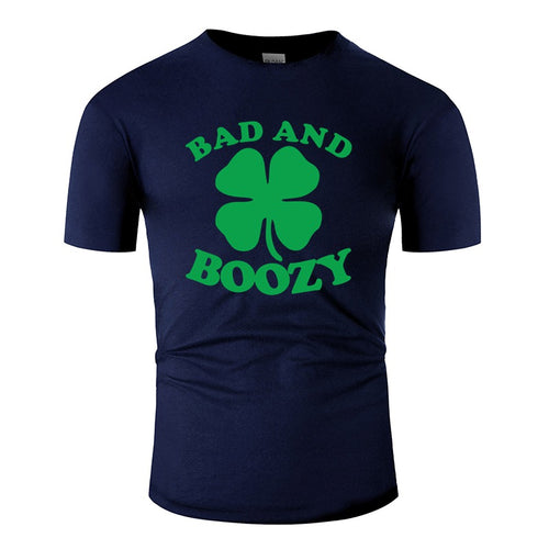 Casual Bad And Boozy Saint Patricks Day Tshirt