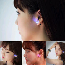 Load image into Gallery viewer, FAMSHIN Hot Sale 1 PCS The Charm of the LEDs Light up to Crown a Glowing Crystal Stainless Ear Drops Ear Earring Jewelry 2018