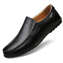 Load image into Gallery viewer, Genuine Leather Men Casual Shoes Luxury Brand Mens Loafers Moccasins Breathable Slip on Black Driving Shoes Plus Size 37-47