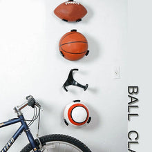 Load image into Gallery viewer, Ball Holder Claw Wall Rack Display for Rugby Soccer Football Basketball