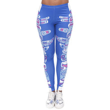 Load image into Gallery viewer, Brands Women Fashion Legging Aztec Round Printing leggins Slim High Waist