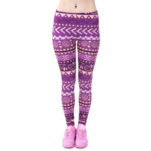 Load image into Gallery viewer, Brands Women Fashion Legging Aztec Round Printing leggins Slim High Waist