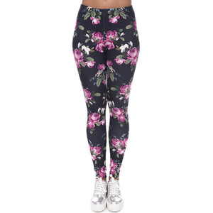 Brands Women Fashion Legging Aztec Round Printing leggins Slim High Waist