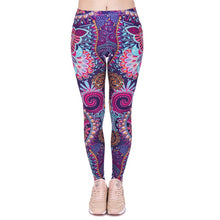 Load image into Gallery viewer, Brands Women Fashion Legging Aztec Round Printing leggins Slim High Waist